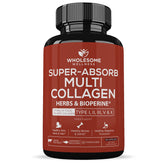 Wholesome Wellness Balance bottle pour showing easy daily collagen for hair, skin, and nails