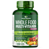 Wholesome Wellness bottle front showcases a natural daily wellness supplement