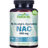 Why Not Natural NAC 600 mg capsules bottle for daily antioxidant support
