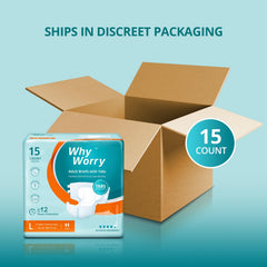 WhyWorry unisex diaper adapts to curves with soft materials.