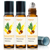 Wigarjur frankincense roll-on bottle ready for soothing skin care