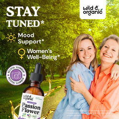 Wild & Organic tincture dropper for easy, measured servings.