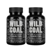 Wild Foods Activated Charcoal bottle front view for digestive support