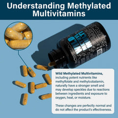 Daily-use routine with Wild Foods multivitamin on counter.