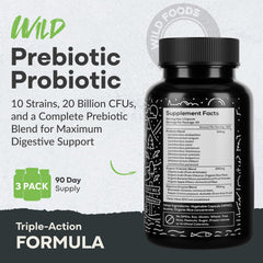 Wild Foods digestive enzyme blend illustrating gut support.