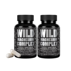 Wild Foods Magnesium Complex bottle showcases seven forms for balanced daily support.