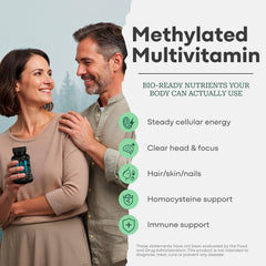 Wild Foods Wild Methylated Multivitamin label close-up showing iron-free formula