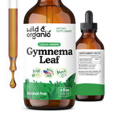 Wild Organic Gymnema Sylvestre Drops bottle shows natural sugar-free tincture for daily wellness