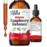 Wild & Organic Raspberry Ketones tincture bottle for daily wellness