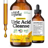 Wild & Organic Uric Acid Cleanse bottle-front view for daily wellness