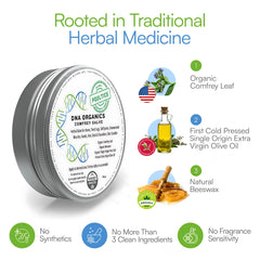 Wild Castle salve texture during massage for tired muscles and joints