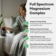 Wild Foods Magnesium Complex capsules close-up — easy-to-digest capsules for everyday use.