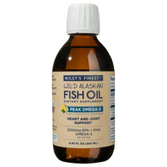 Wiley's Finest lemon bottle, easy daily omega-3 intake