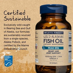 Wiley's Finest Peak EPA MSC-certified sustainability with wild Alaskan source.