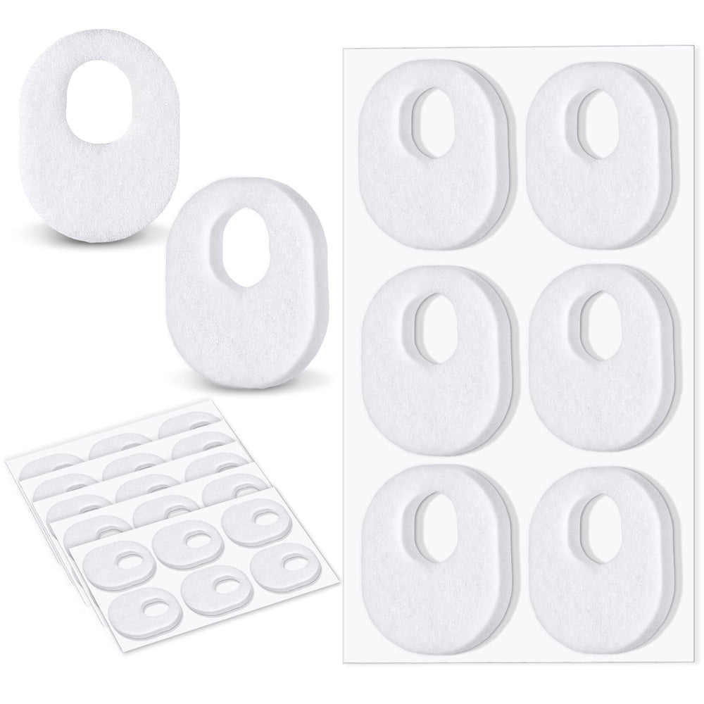 WILLBOND almohadillas de callos ovaladas de fieltro blanco para la planta del pie.
