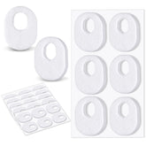 WILLBOND almohadillas de callos ovaladas de fieltro blanco para la planta del pie.