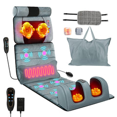 Wilytyres full-body massage mat with heat targets back and legs for relaxation.