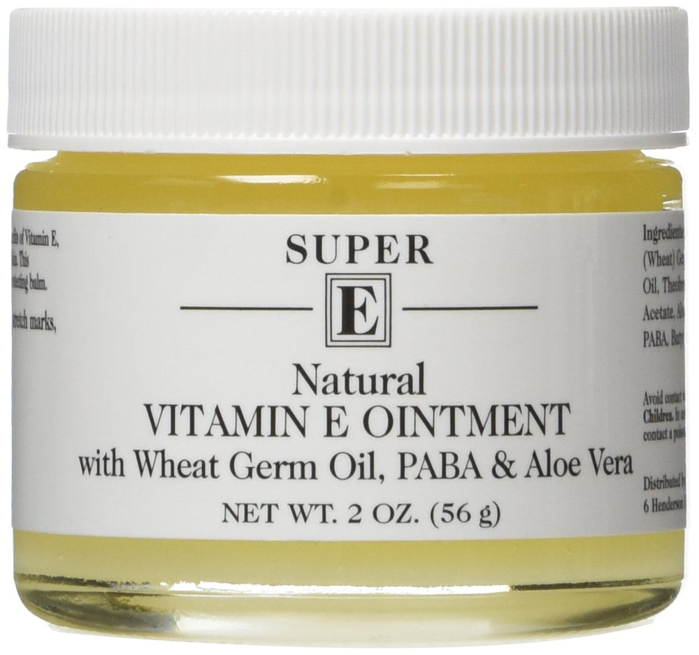 Windmill Marketing Vitamin E Ointment 2oz tube, front view, soothing skin hydrator.
