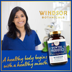 WINDSOR BOTANICALS 3bn CFU bacteria balance image promoting healthier gums