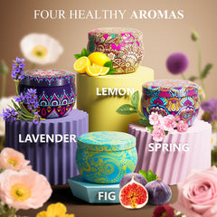 WINTERCRUSH Jasmine candle boosts mood and relaxation with a refreshing aroma.