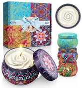 WINTERCRUSH Rose candle for a soothing floral ambiance in living spaces.