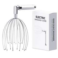 Winyoung head massager with ergonomic L-shape handle for easy reach and relaxing use.
