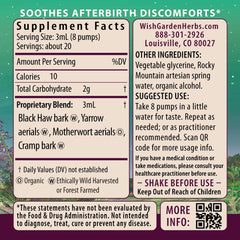 WishGarden AfterEase drops being poured for on-demand after-birth relief.