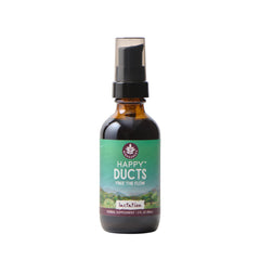 WishGarden Happy Ducts bottle front view, compact lactation tincture for on-the-go relief.