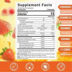 Wiszeen vitamin d3 k2 gummies bottle open for easy daily intake.