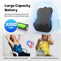 Wivikaz cordless back massager portable design for on-the-go relief.