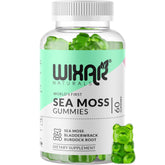 WIXAR NATURALS Sea Moss Gummies bottle front; vegan wellness for daily support