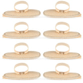 Woanger hammer toe cushion left beige closeup showing comfort and support.