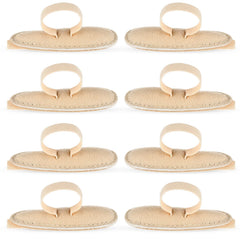 Woanger hammer toe cushion left beige closeup showing comfort and support.