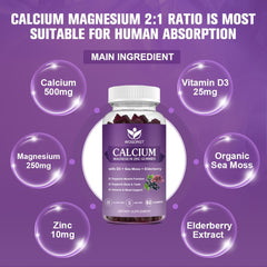 WOGORGT Vitamin D3 Gummies label underlines absorption-friendly nutrients for overall vitality.