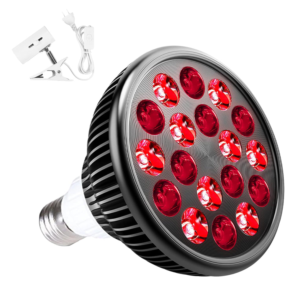 wolezek red light therapy lamp front view with dual wavelengths for at-home use
