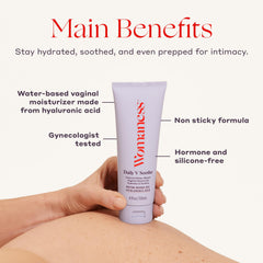 Close-up of gel texture indicating light hydration for sensitive skin.
