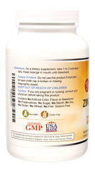 Wonder Laboratories zinc lozenges ingredients panel featuring royal jelly and botanicals