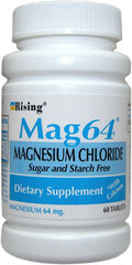 Wonder Laboratories Rising Mag64 tablets front view for magnesium and calcium support in bones