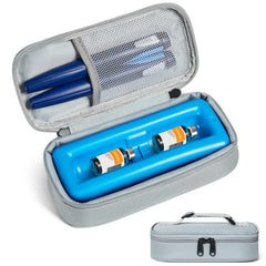 WOODAKE insulin vial cooler case keeps vials organized for travel
