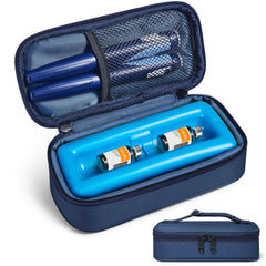 WOODAKE insulin vial cooler with ice brick for travel cooling