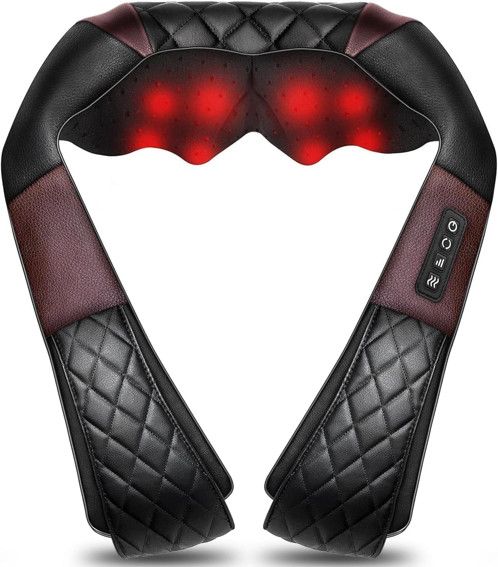 WOQQW Shiatsu neck and back massager targets sore muscles for daily relief