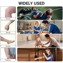 Worive elastic tape adheres securely yet gentle to remove.