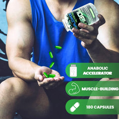 Worldwide Nutrition Anabolic Accelerator packaging box image suggesting a ready routine.