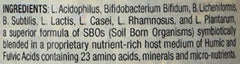 Worldwide Nutrition Body Biotics packaging on display emphasizes long shelf life.