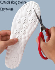 Worzwin breathable honeycomb design insoles promote airflow and odor control.