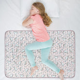 WOVENX Unicorn bed pad top view showing gentle overnight protection for kids.