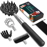 WOVTE back scratcher with 4 heads for customizable comfort and reach