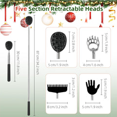 WOVTE back scratcher ergonomic handle offers secure, comfortable grip