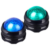 Bolas de masaje WOVTE, dúo azul y verde, para liberar tensión muscular.