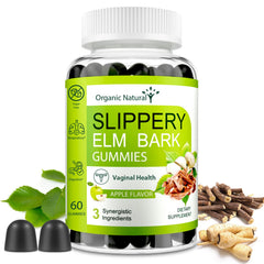 Wriayrui slippery elm gummies bottle close-up for convenient wellness